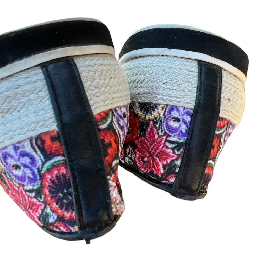 Rebecca Minkoff Sisa Shoes Size 9.5‎ Canvas Floral Slip On Loafers.